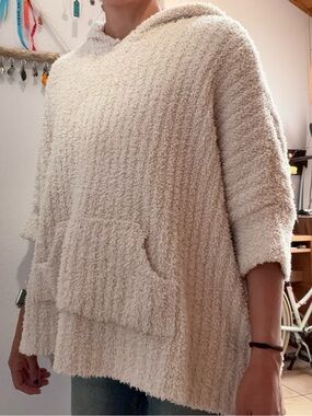 Cozy Cream Hooded Women's Sweater